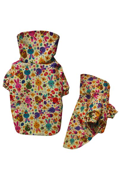 GedyCo Nice Bunny Fleece Small Breed Dog Raincoat