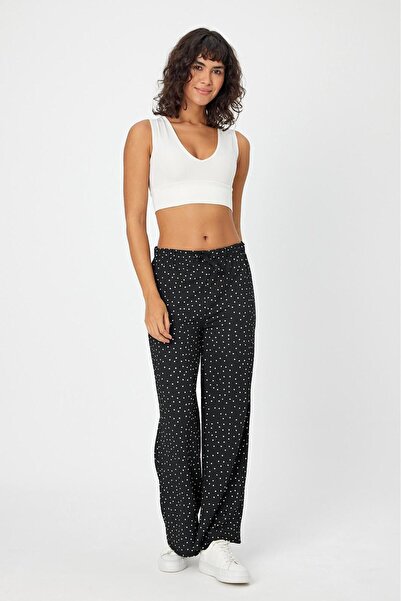 ZACHARIUZ Pantaloni casual cu talie elastică cu șireturi