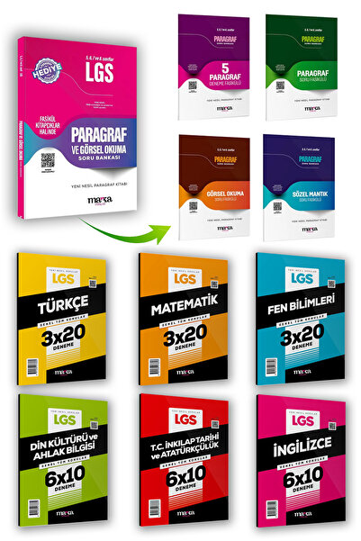 Marka Yayınları 2025 LGS Genel Tüm Konular Deneme Fasikülü + 5, 6, 7 ve 8. Sı...