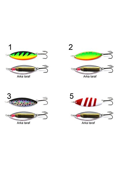 CAPTAIN 6065 Turna Kaşığı 17gr Mepps Hunter Tiger Döner Kaşık No:2