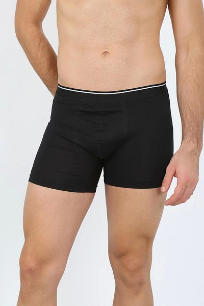 Ramby Men's Black Cotton Lycra Monolya 40133