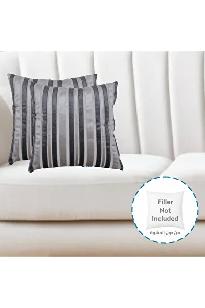 Donetella 2- Piece Modern 45x45 Throw Pillow Cover -,Decorative Covers for Cushions, Filling Not Included