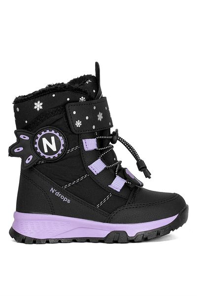 Ayakkabı Fuarı ASEYL014 Cizme de zăpadă Elite Booties - Fete Negru și Liliac