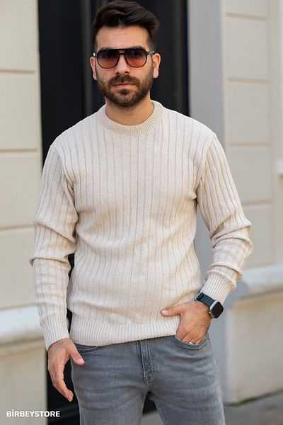 BİRBEYSTORE Мъжки трикотажен пуловер