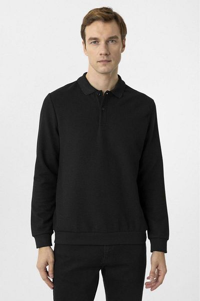 hipatu Cavalry Polo Neck Waffle Sweat