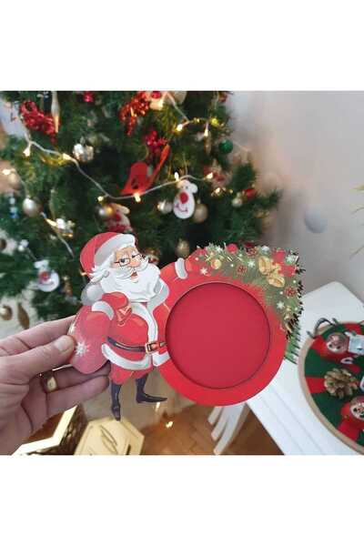 Yaşam Baskı Happy New Year - New Year - Merry Christmas Themed Wooden Coaster...