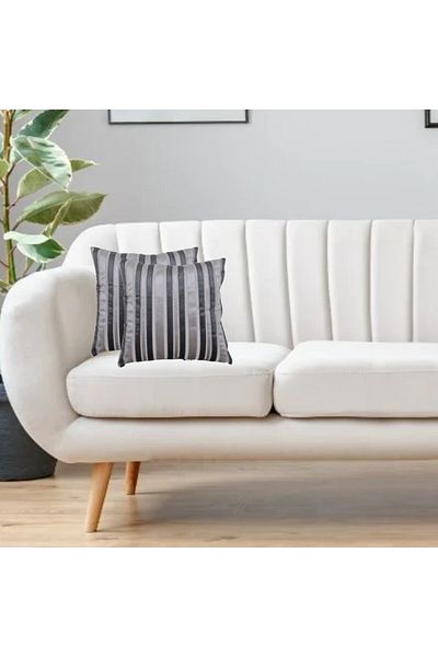Donetella 2- Piece Modern 45x45 Throw Pillow Cover -,Decorative Covers for Cushions, Filling Not Included