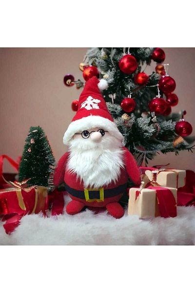 caps En Guzel Gift for Lover - 60 cm Santa Claus and Plush Player Set of 2
