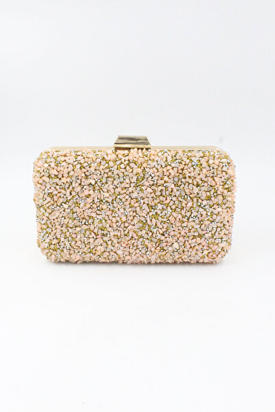 Chantaky 032 1700 Pudra Taşlı Abiye Çanta Gece Çantası Clutch