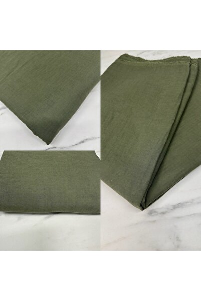 ipekkumaş Haki Yüzde Yüz Pamuklu Çift Kat Elbiselik Müslüm Kumaş Ürünümüz Adet Olarak Satılır 1 Adet 1 Metre