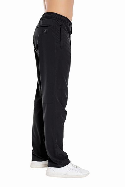 Crozwise Men's Outdoor Pants Black Pants Outdoor Waist Elastic Straight Men's Pant
