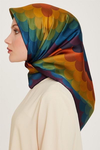 Armine 100% Sura Silk Scarf for 2024-2025 Fall-Winter Season - 9212D 35