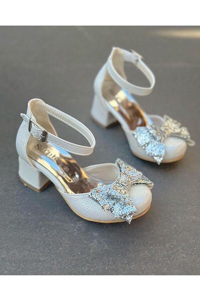 Surpie Shoes Pantofi cu toc pentru copii, pantofi cu toc joase, pantofi de seara pentru copii