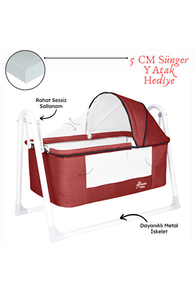 CHUBBY BABY First Class Portatif Sepet Beşik Silinebilir Kumaş 5 CM SÜNGER YATAK