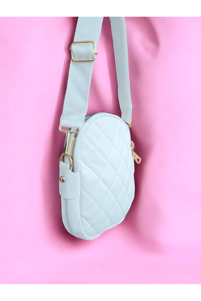 MAMIN Стильна сумка через плече з подвійною блискавкою та стьобаним плечем