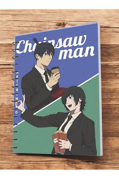 nihonwosekai Chainsaw Man A5 Size Anime Spiral Notebook 50 Sheets
