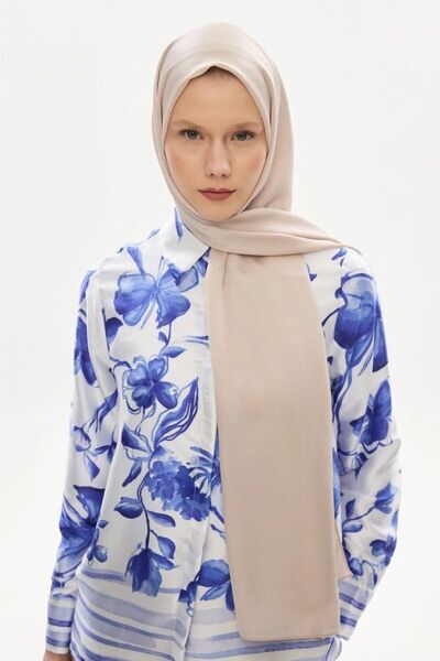 hijabchi Rochie de seara stralucitoare si matasoasa Janjan Shawl - Nud