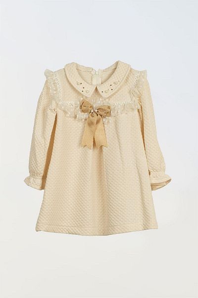 LULU Kids Μακρυμάνικο φόρεμα για κορίτσια "Snow".