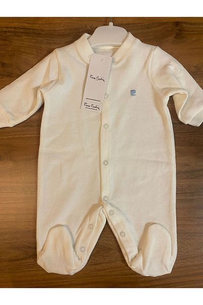 Pierre Cardin Baby Jumpsuit with Snap Front and Booties
