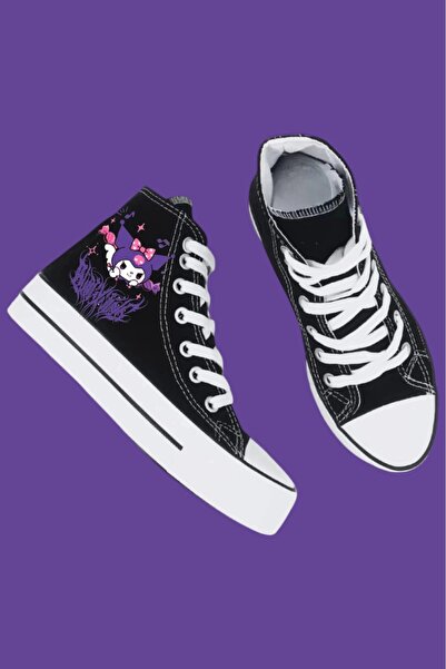 ELİTE STEP Pantofi sport cu talpă groasă cu șireturi Kuromi