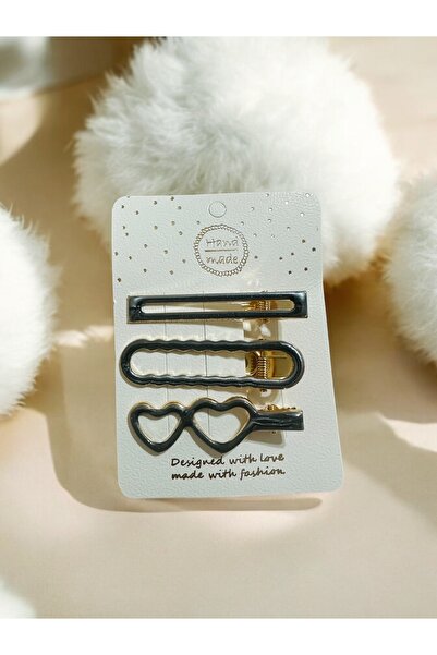 İthal 3 штуки сірі дитячі шпильки для волосся, шпильки