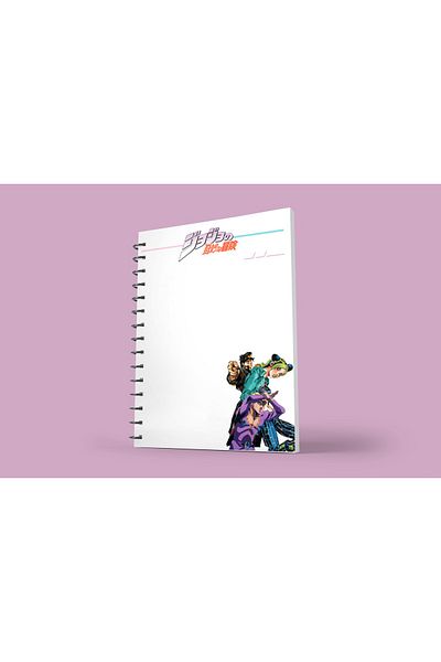 nihonwosekai Jojo Jojo's Bizarre Adventure A5 Boy Anime Spiral Notebook 50 Sheets