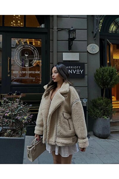 La Querta Premium Wide Collar - Pocket Detailed Coat Lq