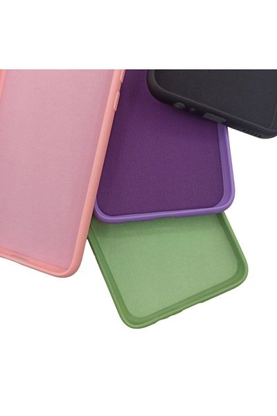 Merwish Apple iPhone 14 Pro Compatible Velvet Inside Logo Launch Silicone Case Cover Stone