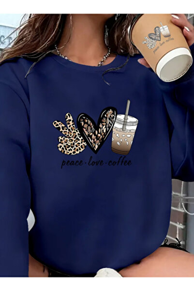 Moda Ebrar Bluză cu mânecă lungă pentru femei Nnstartshopping guler rotund cu model de inimă din viscoză cu două fire