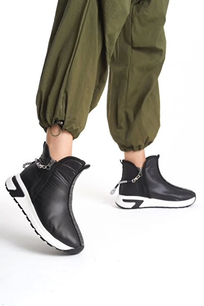 Ales Butik Paraşüt Kumaş Fermuarlı Bot