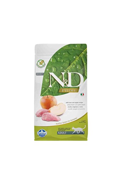 N&D Tahılsız Yaban Domuzlu Elmalı Kedi Maması 1.5 Kg