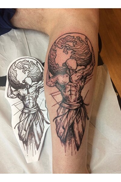 Be Best Unisex İnsan ve Dünya Desen Su Geçirmez Geçici Dövme EB920