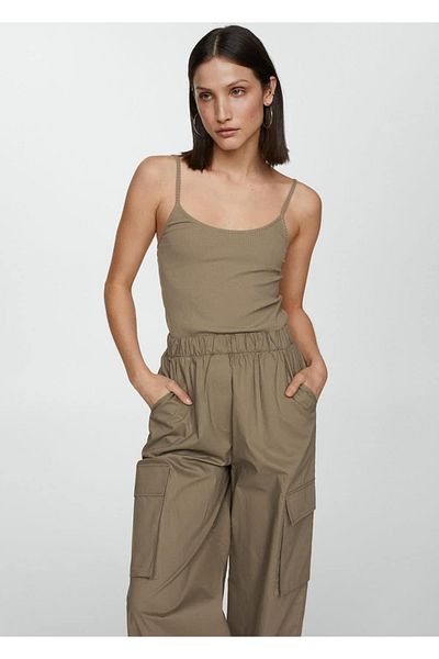 MANGO Woman Parachute Overalls with Straps