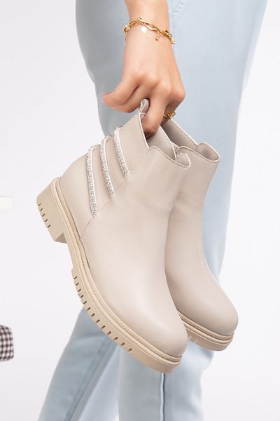 PLN SHOES Γυναικείες Μπότες Χειμερινές Μπότες Αντιολισθητικές Σόλα από Καουτσούκ
