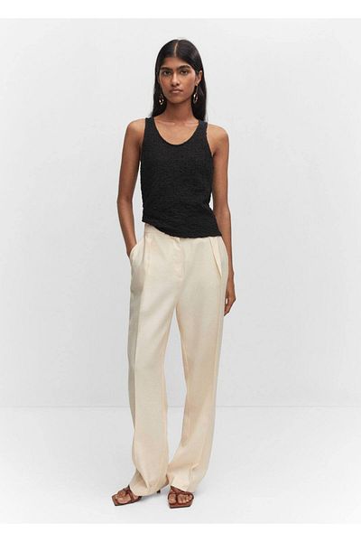 MANGO Woman Woven Cotton Blouse
