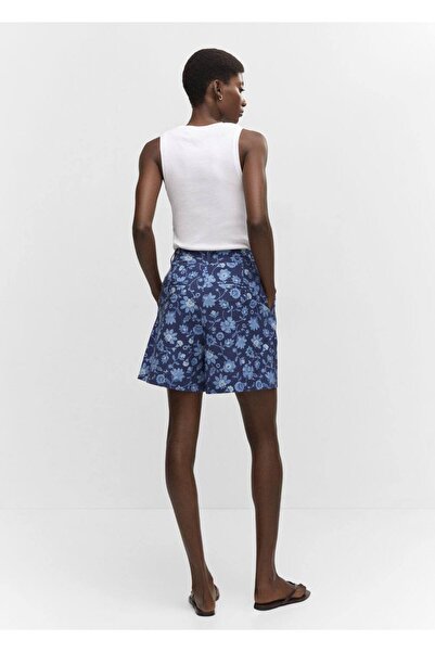 MANGO Woman Çiçek desenli şort