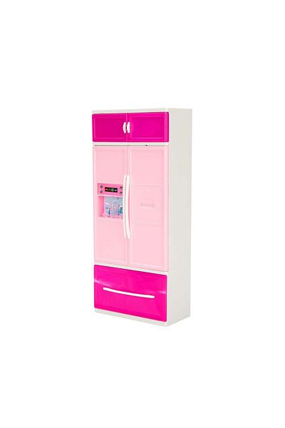 Sunman Alisha 37096 Model Kitchen Set - Blonde Pink Gown and Refrigerator