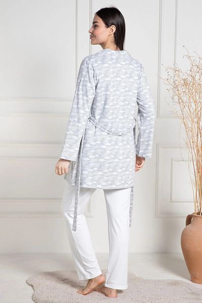 Mecit Pijama Σετ πιτζάμες εγκυμοσύνης & μητρότητας με ανυψωτικό και πρωινό, 75% βαμβάκι 20% βισκόζη 5% λύκρα