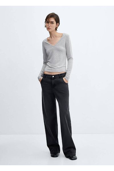MANGO Woman T-SHIRT με λαιμόκοψη