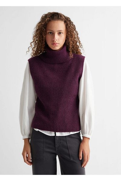 Mango Teen Pulover violet pentru copii