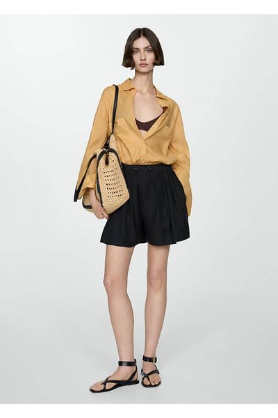 MANGO Woman Verstellbare Shorts mit Bund