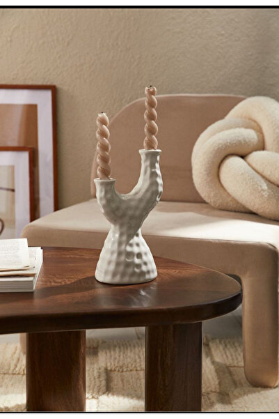 Luthien 25 CM İKİ OLUKLU ŞAMDAN