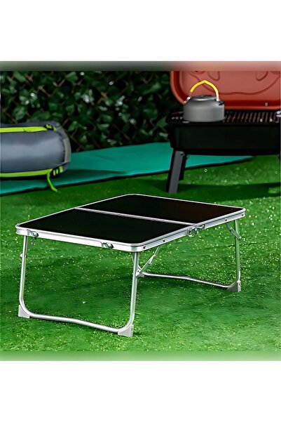 Opp KATLANIR KAMP MASASI 60X40 SİYAH-MYSHOPING