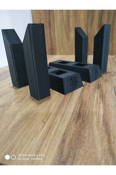 Porima Black Katana with Stand