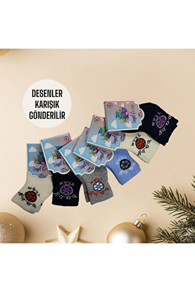 Algitsin O L A Kalın Havlu 6 Lı Bebek Çorabı+Ekstra kalın+Yıkamalı+Pamuklu+Kokulu