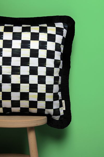 Alseko Concept Husa de perna cu model Gingham 43x43 cm