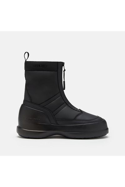 MOON BOOT Men's Moon Boot Luna Zip Boot - 80D 2480010 -N001 Black