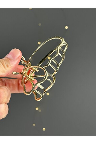 Chocuk مشبك شعر معدني جديد للسيدات على شكل هندسي مقاس كبير