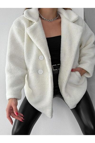 etto park Silvery Lined Plush Coat