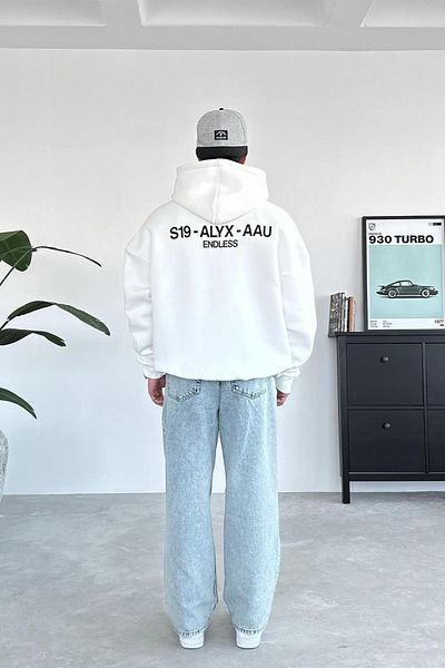 HAFKAGİYİM Λευκό φούτερ Endless Oversize